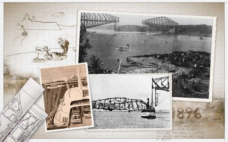 En 1917, l'ouverture du pont de Québec n'a pas mis un terme à l'idée de construire un nouveau lien entre Québec et Lévis. Très vite, le projet est réapparu. À la fin des années 1960, on rêvait même «d'hydroglisseurs» pour remplacer les traversiers...