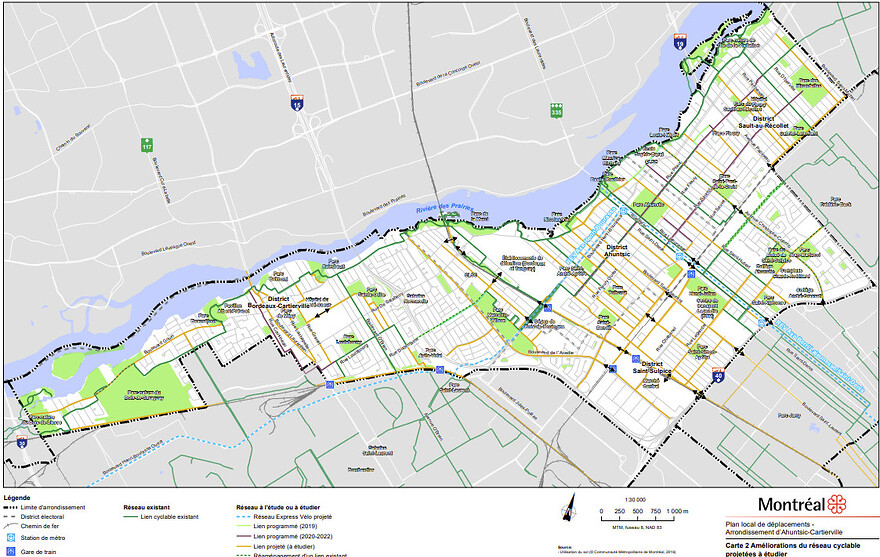 Plan local des déplacements du quartier Ahuntsic-Cartierville - Volet cyclable