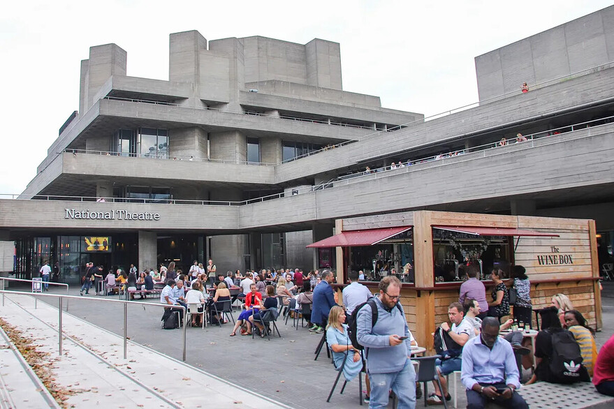 Outdoor cafes and other retail spaces add to the crowds coming to Southbank Centre for the arts.Photographer: Nicolas Economou/NurPhoto via Getty Images