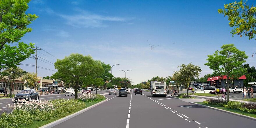 Illustration boulevard Grande Allée