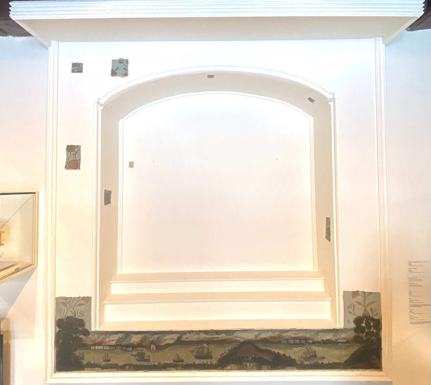 Photo: Dave Noël, Le Devoir — Les sondages réalisés en novembre ont révélé le prolongement du panorama bordant le bas de l'alcôve du monastère des Augustines.