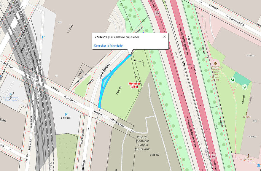 Localisation du lot 2 596 619