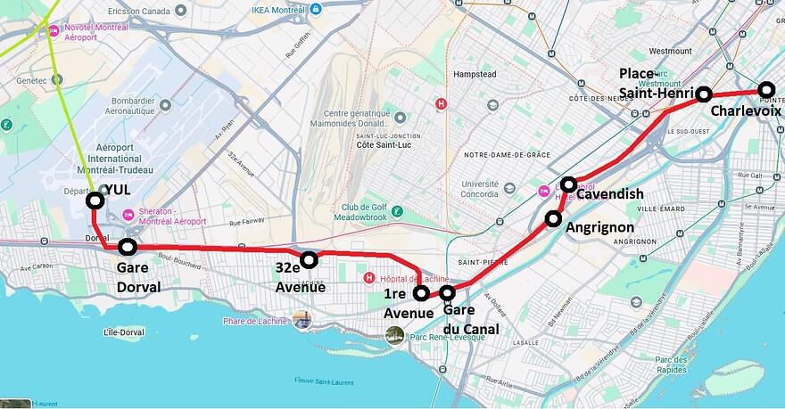 Train Express Centre-Ville-Dorval