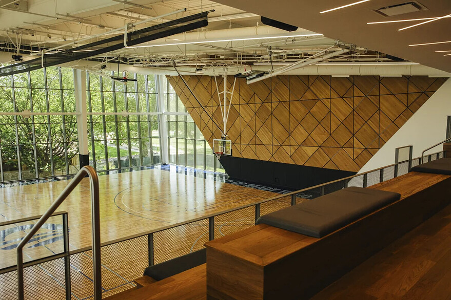 The Center also features an indoor basketball facility. - Lucy Hewett for NPR e