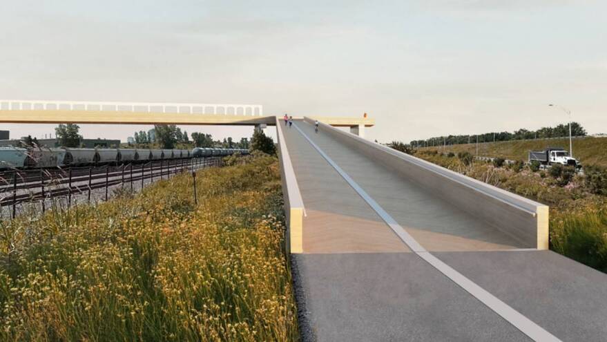 Environ 25 M$ pour la passerelle cyclopiétonne vers la baie de Beauport  8 juin 2026  Article par Simon Bélanger