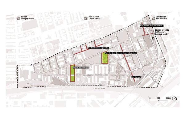 Carte de Griffintwon et projets