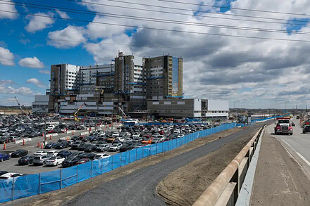 PHOTO FRANÇOIS ROY, LA PRESSE — Le chantier du futur hôpital de Vaudreuil-Soulanges