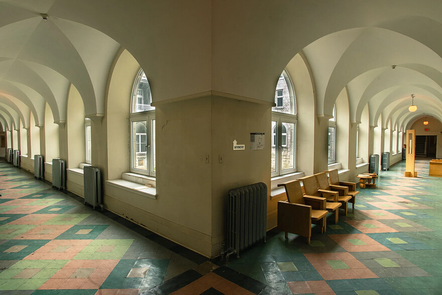 Photo: Jena-François Nadeau Le Devoir Un intérieur de l’ancien couvent des Franciscains