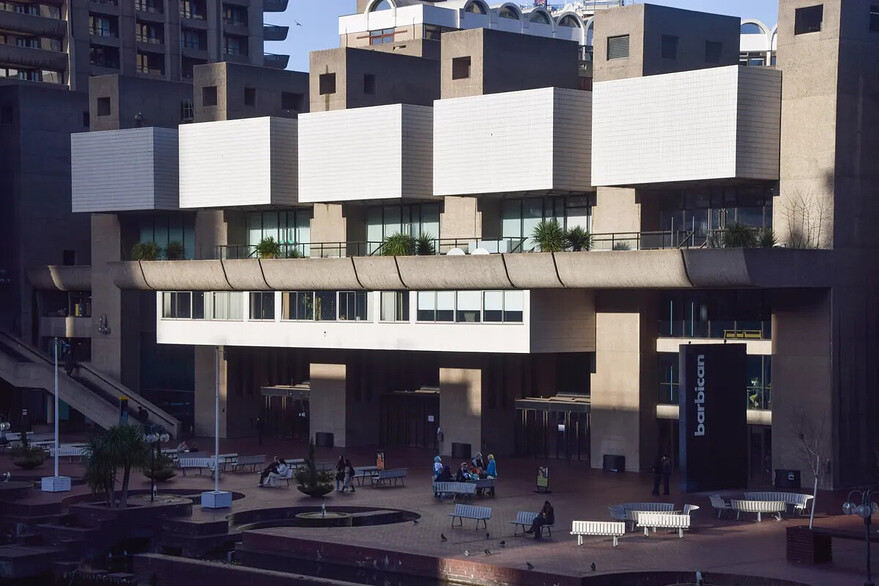 The Barbican Centre, a performing arts complex at the heart of a larger Brutalist residential development, will be closed for major renovations starting in 2028.Photographer: Vuk Valcic/SOPA Images/LightRocket/Getty Images