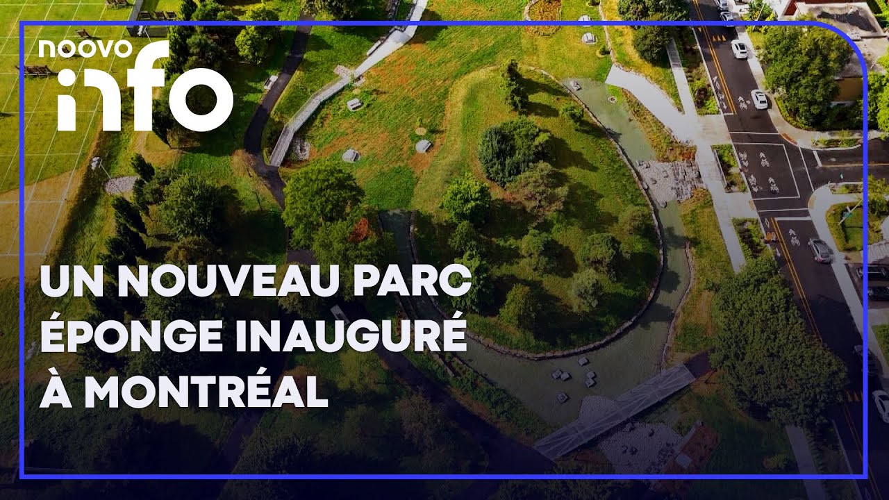 Prévention des inondations: Montréal inaugure un nouveau parc éponge dans Hochelaga-Maisonneuve