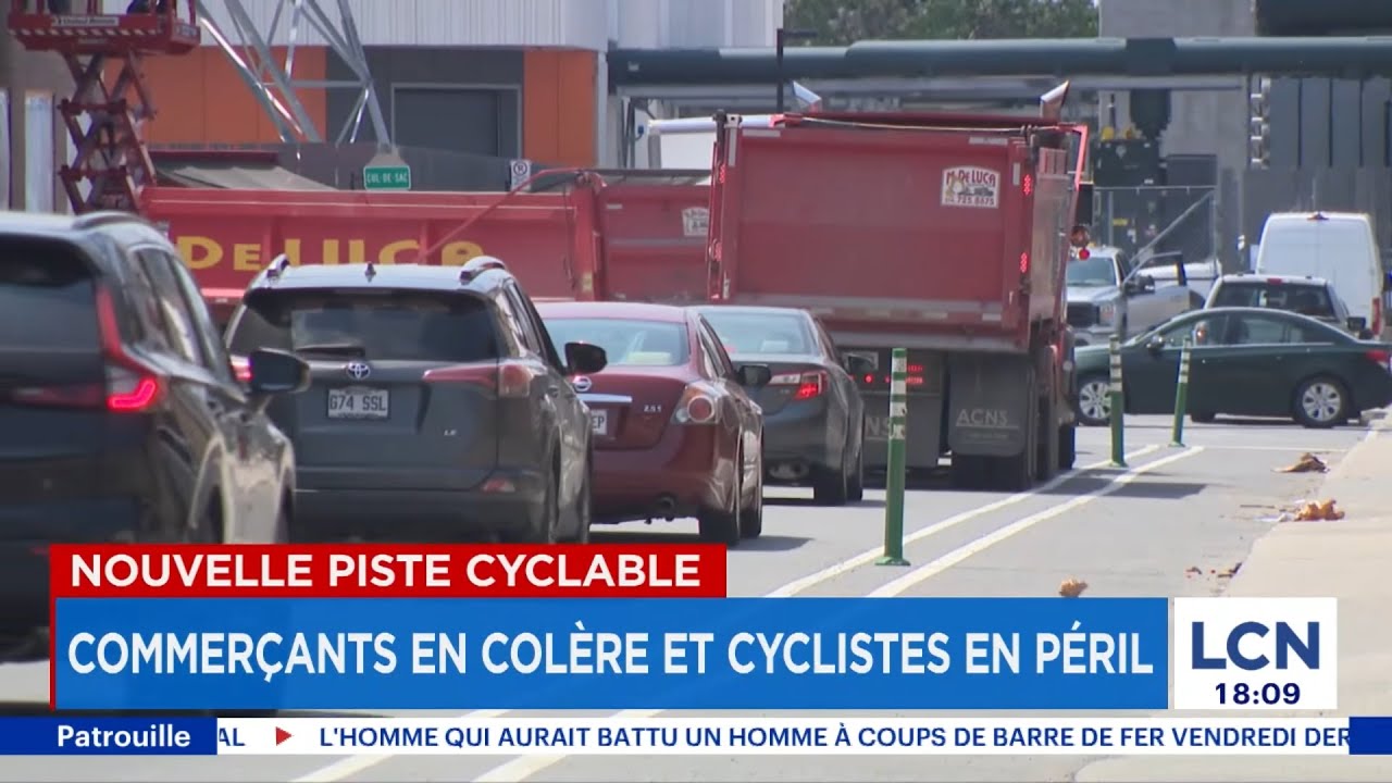 Piste cyclable controversée à Montréal: commerçants furieux et cyclistes en péril