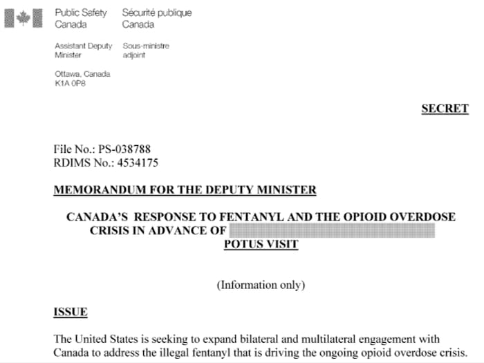 Titre du document rédigé à l'occasion de la visite du président américain Joe Biden au Canada en mars 2023.