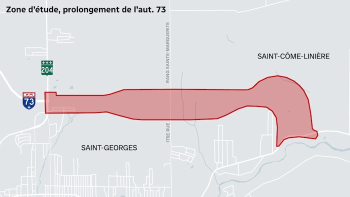 carte indiquant la zone d'étude