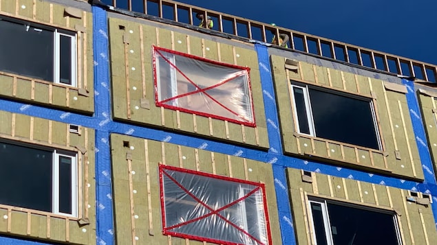 Un logement en construction.