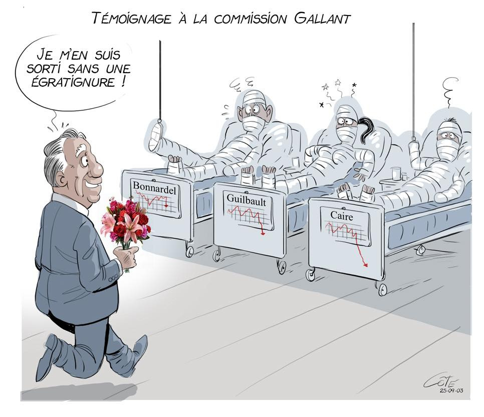 Caricature d'André-Philippe Côté dans Le Solei - 2025-09-03