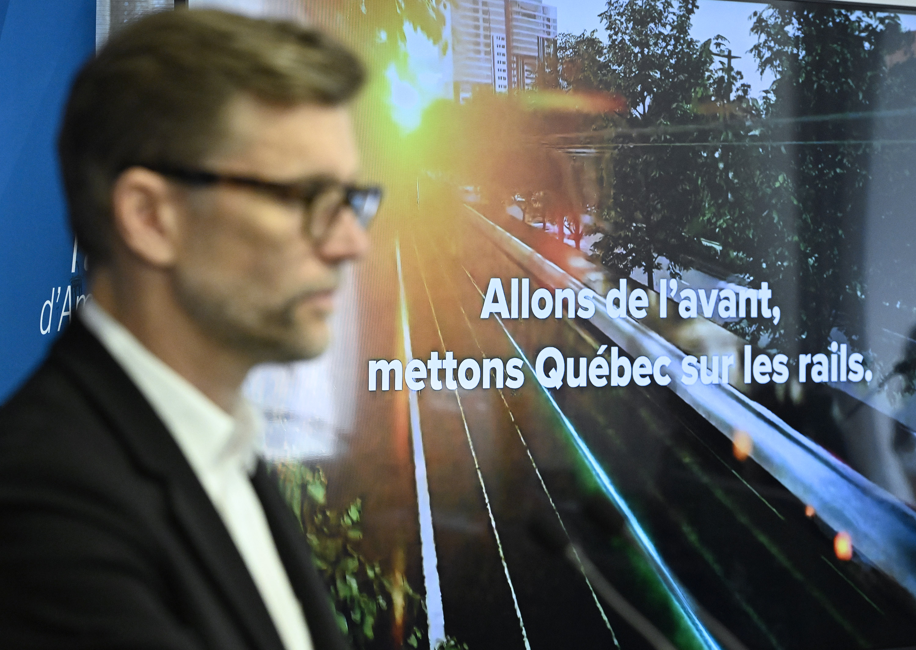 QUEBEC - Annonce du maire Marchand sur le projet du tramway - 11/01/2023 - le 1 novembre 2023
