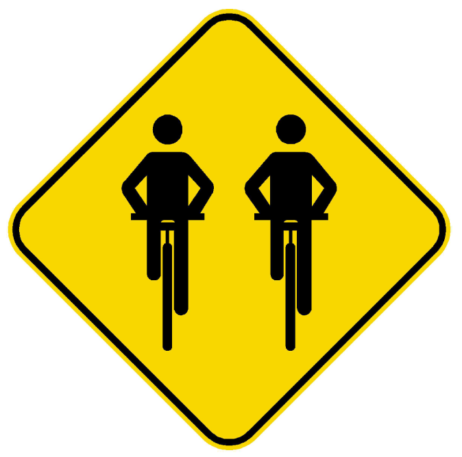 Panneau de signalisation des vélorues