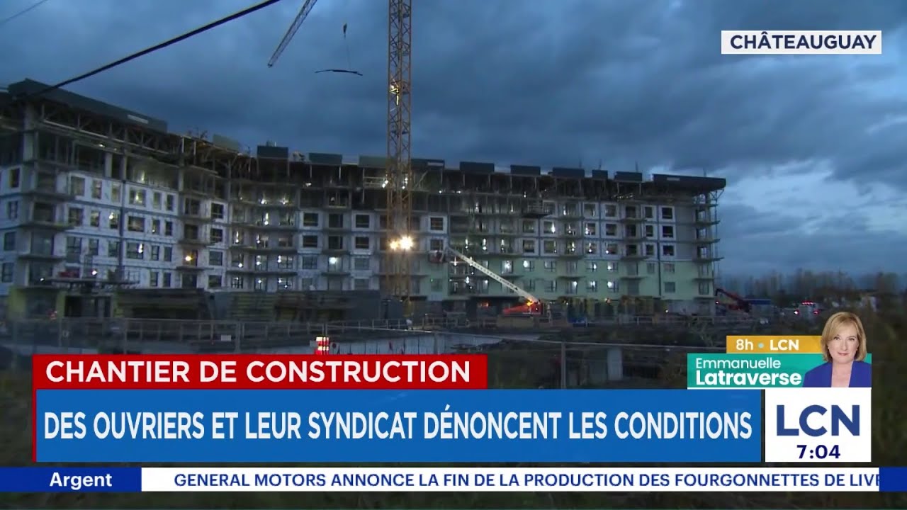 Châteauguay: santé et sécurité «en danger» sur un chantier