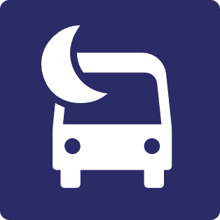 STL bus logo night
