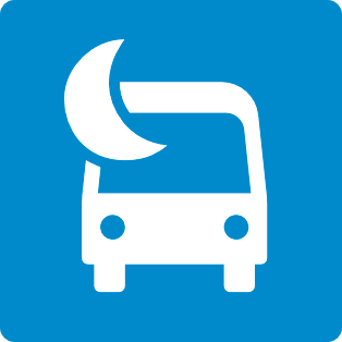 STM bus logo night