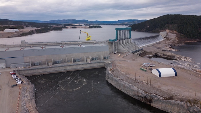 Le barrage de Muskrat Falls.