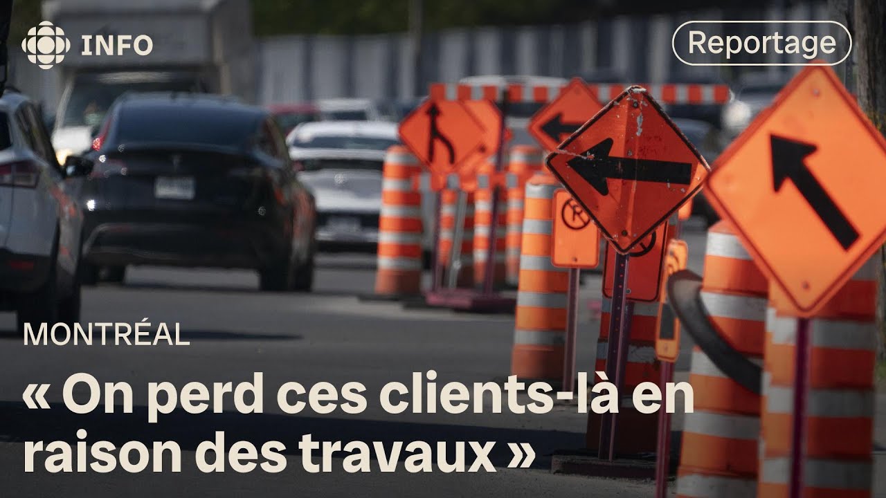 Des commerçants montréalais craignent de perdre leur clientèle en raison des chantiers