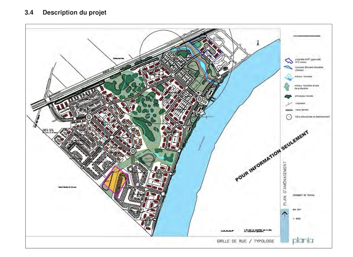 Plan du projet résidentiel envisagé, au départ, par Luc Poirier.