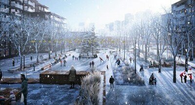 Le futur parc du Bassin à--Bois. Source : www.montreal.ca (Groupe CNW/Ville de Montréal - Cabinet de la mairesse et du comité exécutif)