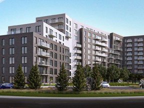 Brivia Group has proposed a high-end apartment complex at the corner of St-Jean Blvd. and Chaucer Ave. in Pointe-Claire.