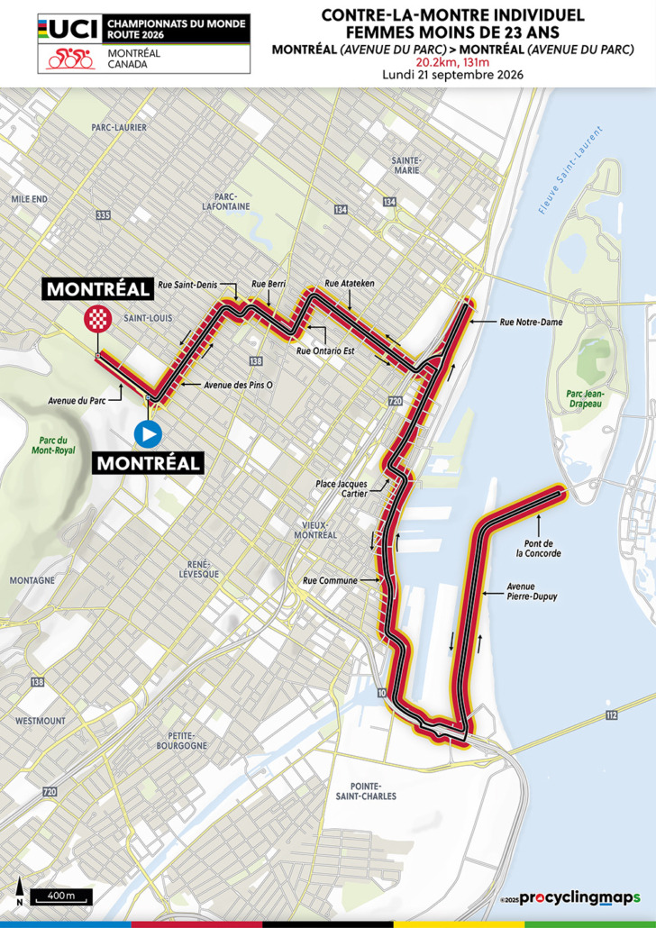 Circuit du contre la montre chez les femmes de moins de 23 ans