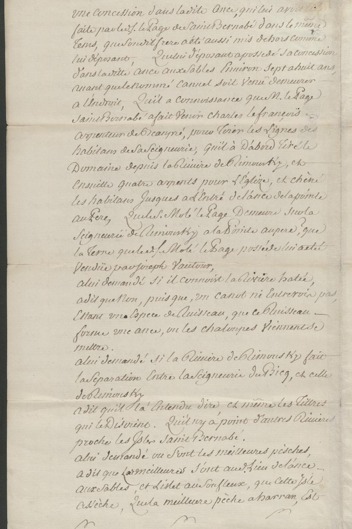 Un document manuscrit qui date de 1774.
