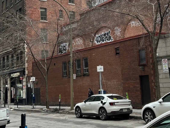 The rear of what used to be the Montreal Winter Club, next to the former Club La Voile, now occupied by La Cantina restaurant. Photo courtesy of Cynthia Yacowar