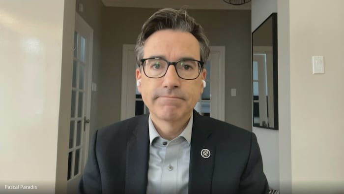 Le porte-parole du Parti québécois pour la Capitale-Nationale, Pascal Paradis, en entrevue virtuelle.