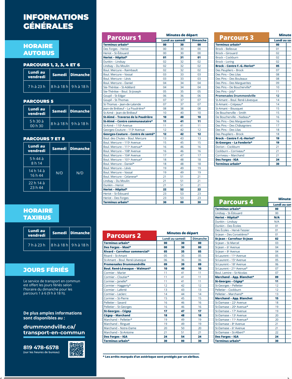 horaire