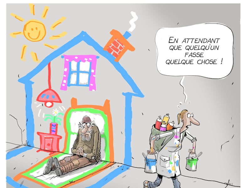 La caricature de Côté en rappel