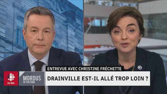 Bovet et Fréchette en entrevue.
